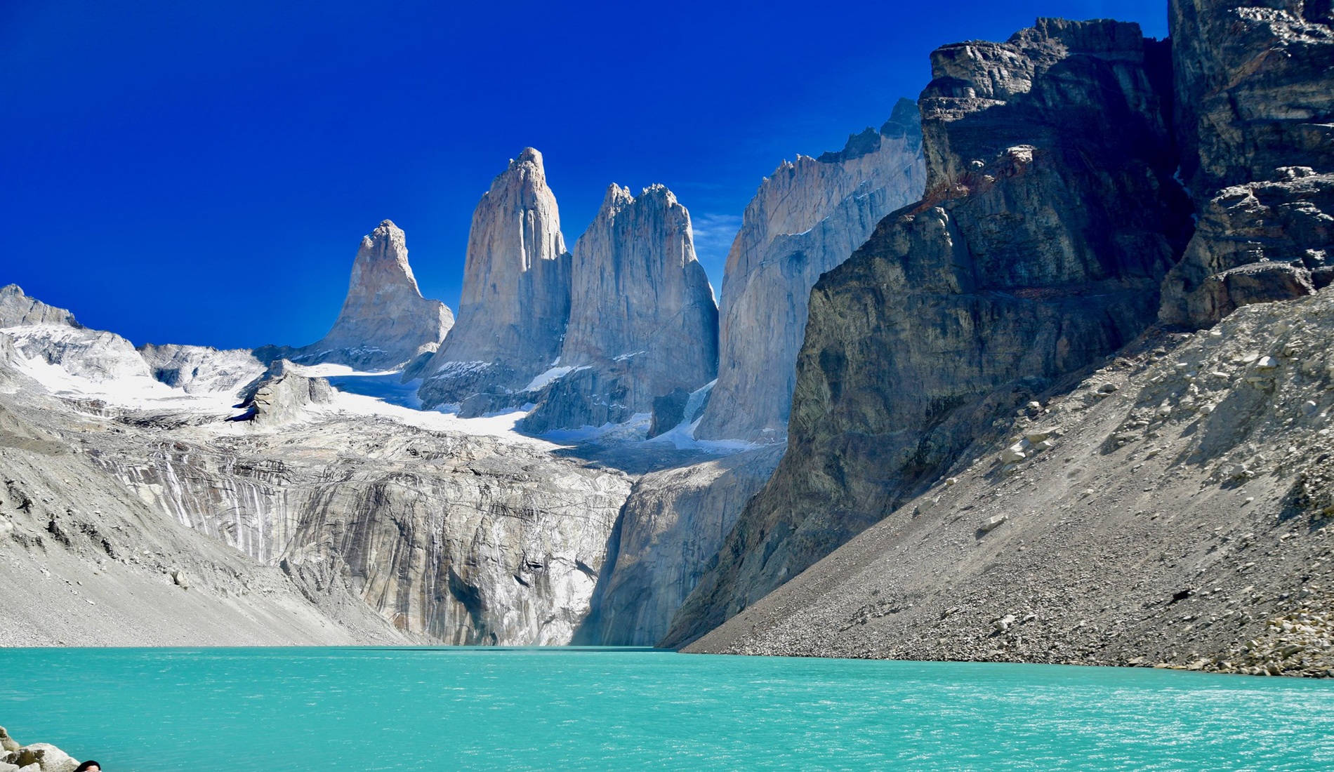 Torres del Paine rotstorens Chili hoogtepuntenreis