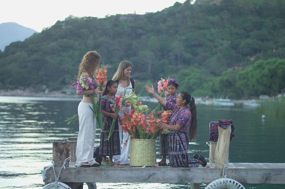 Authentiek Guatemala locals en toeristen