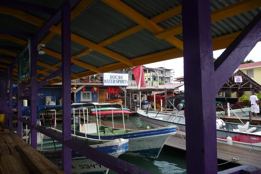 Bocas Town aankomst
