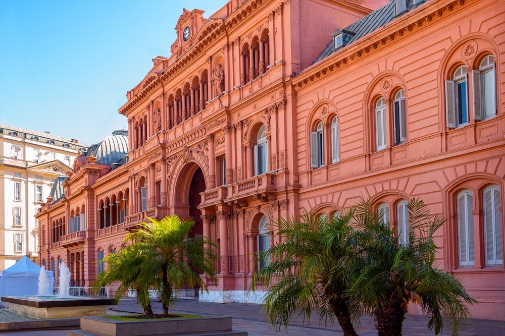 Buenos Aires Argentinië selfdrive casa rosada