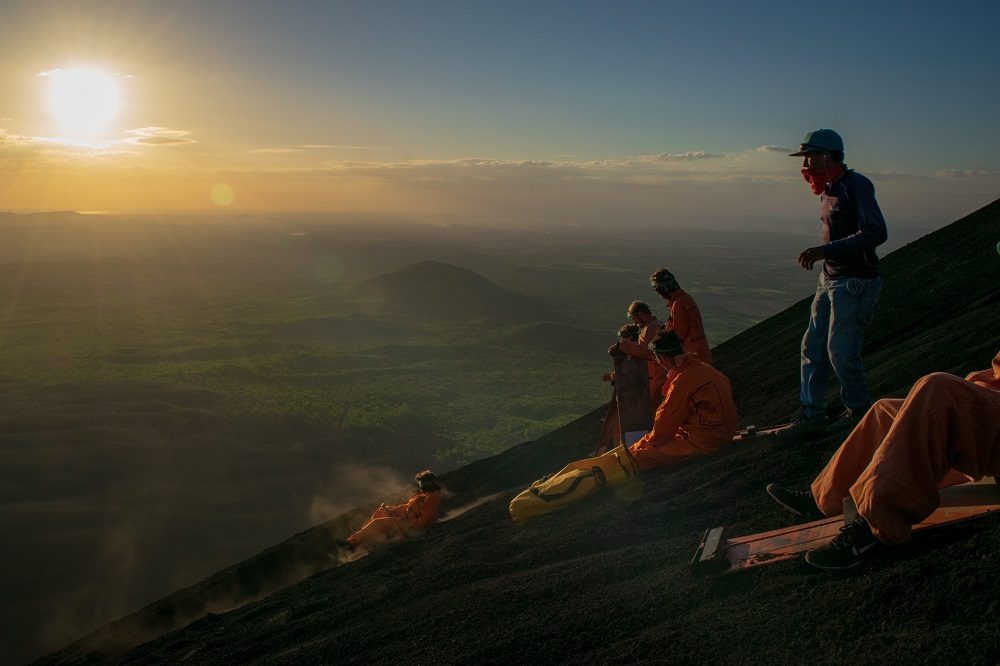 Cerro Negro sandboarden nicaragua Cerro Negro sandboarden nicaragua