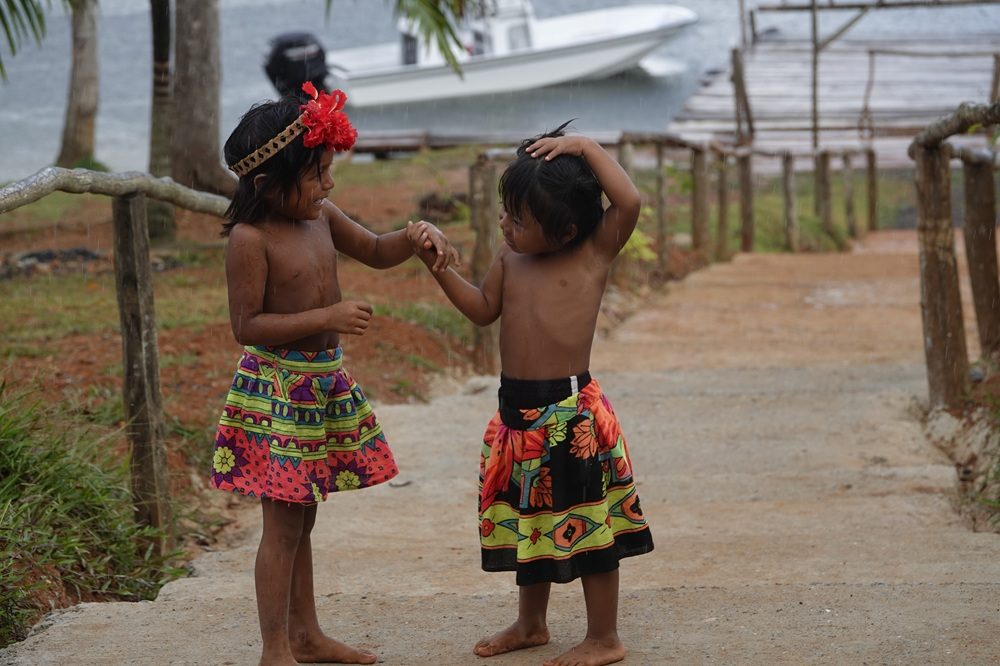 Panama Embera gemeenschap Panama Embera gemeenschap