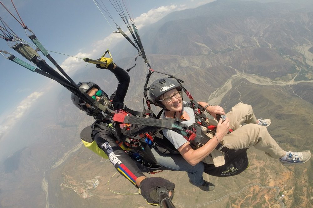 Paragliden Chicamocha canyon ervaring colombia