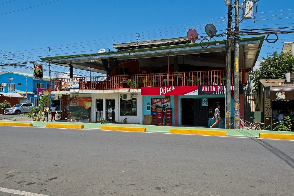 Puerto Jimenez dorp weg Puerto Jimenez dorp weg