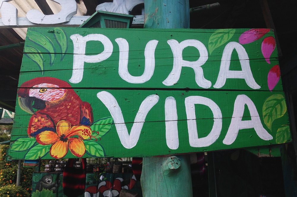 Pura Vida costa rica