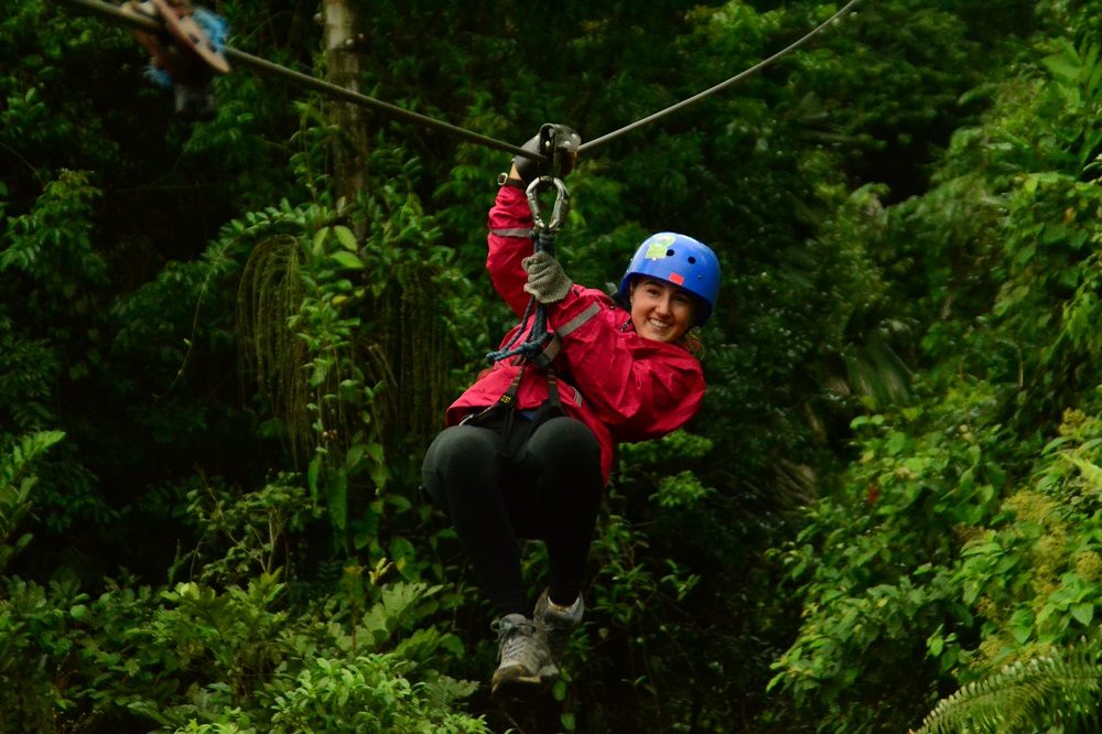 Zipline costa rica kerstvakantie