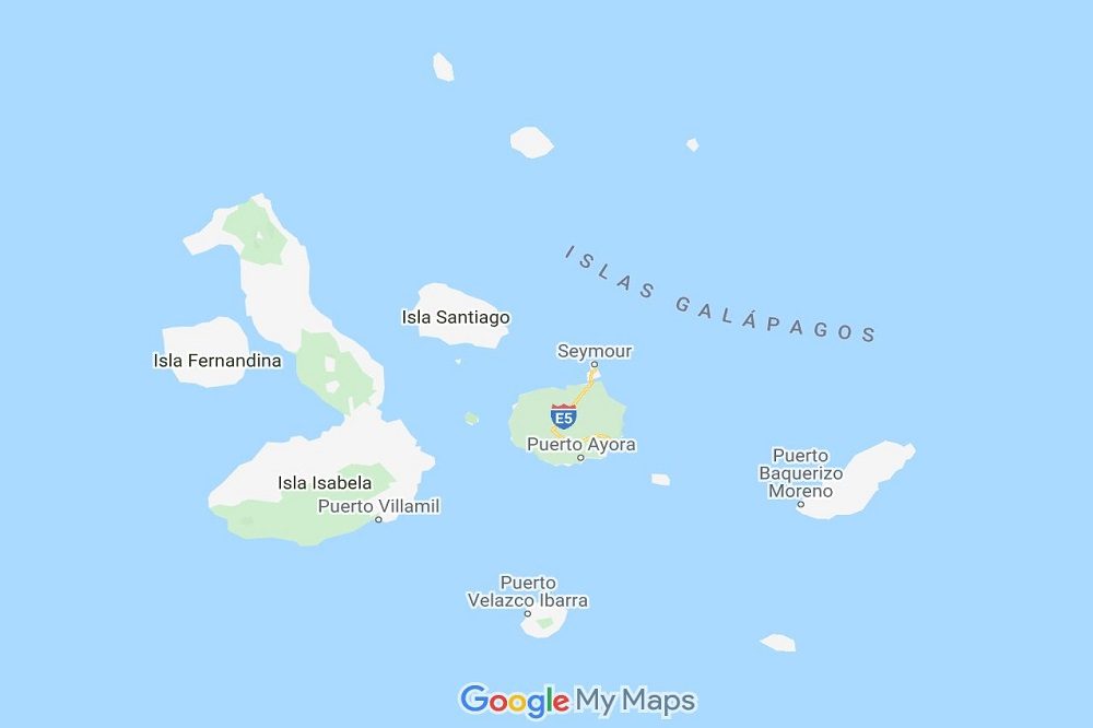 galapagos eilanden kaart