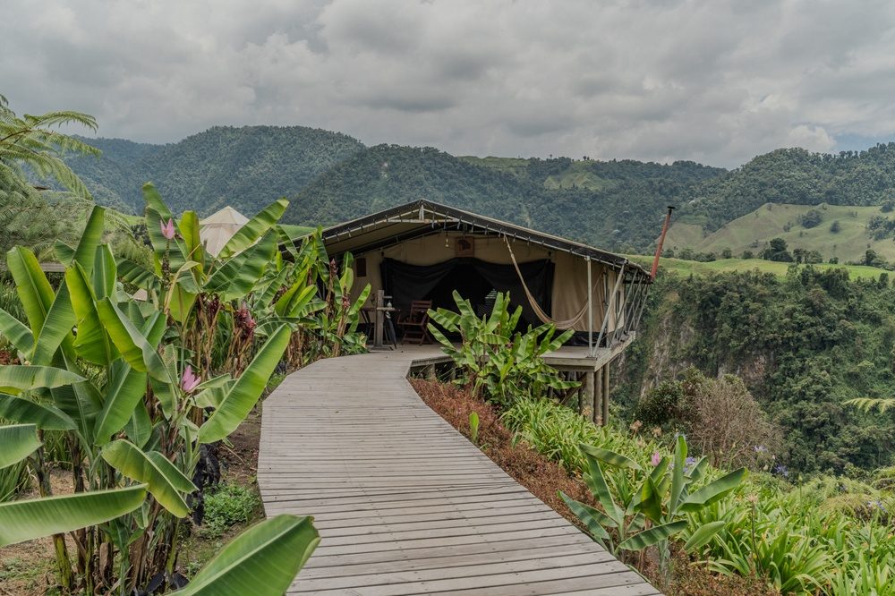 luxe reis colombia tent vallei