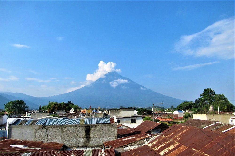 uitzicht agua vulkaan antigua uitzicht agua vulkaan antigua
