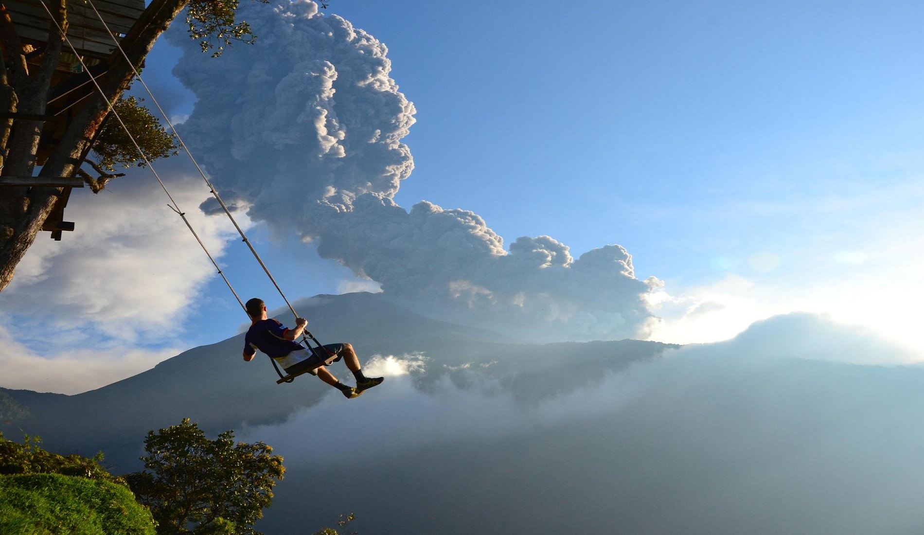 ecuador hoogtepunten banos schommel